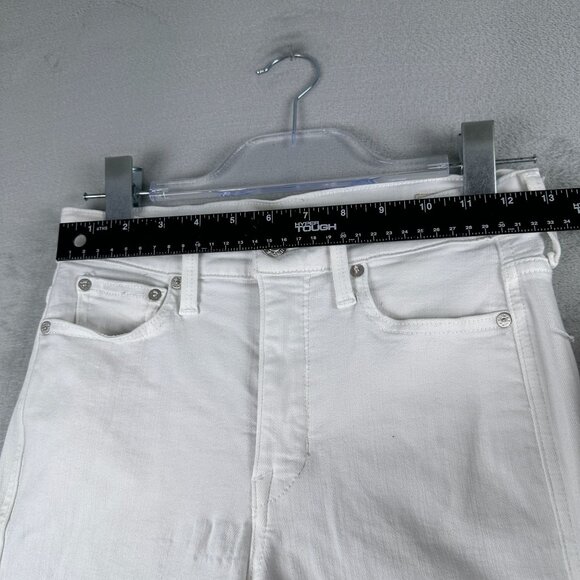 AYR All Year Round Vintage Flare Leg Jeans Mid Rise Womens Size 26 White - Picture 9 of 14